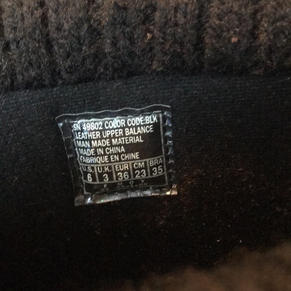 Skechers black leather winter boots shoes size 6 - Picture 3 of 16